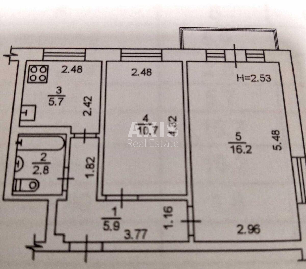 2k apartment vul. Doncja Myhajla 18А5193811
