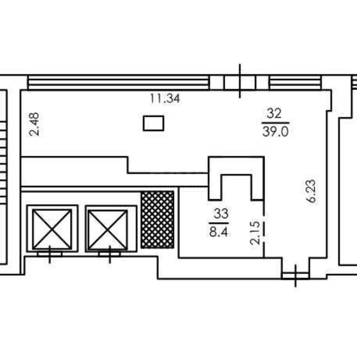 Office vul. Gogolivs'ka 17, 47m25
