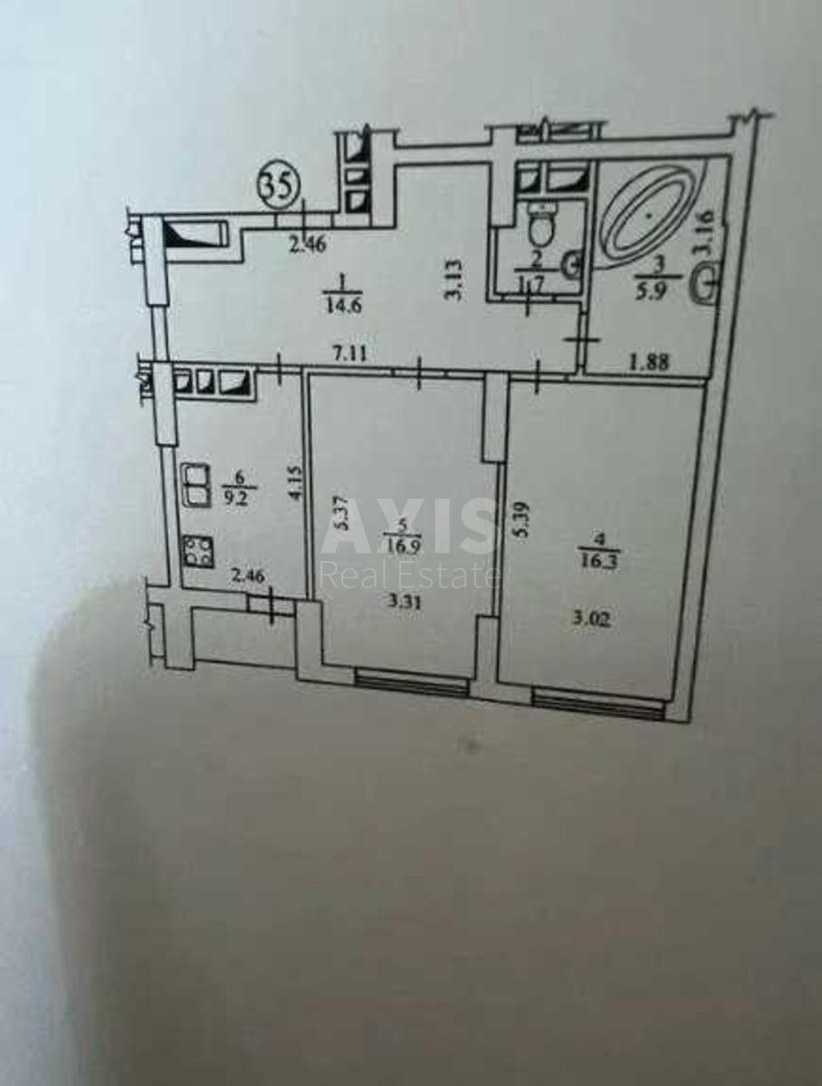 2k apartment vul. Sverstjuka Jevgena 46235511