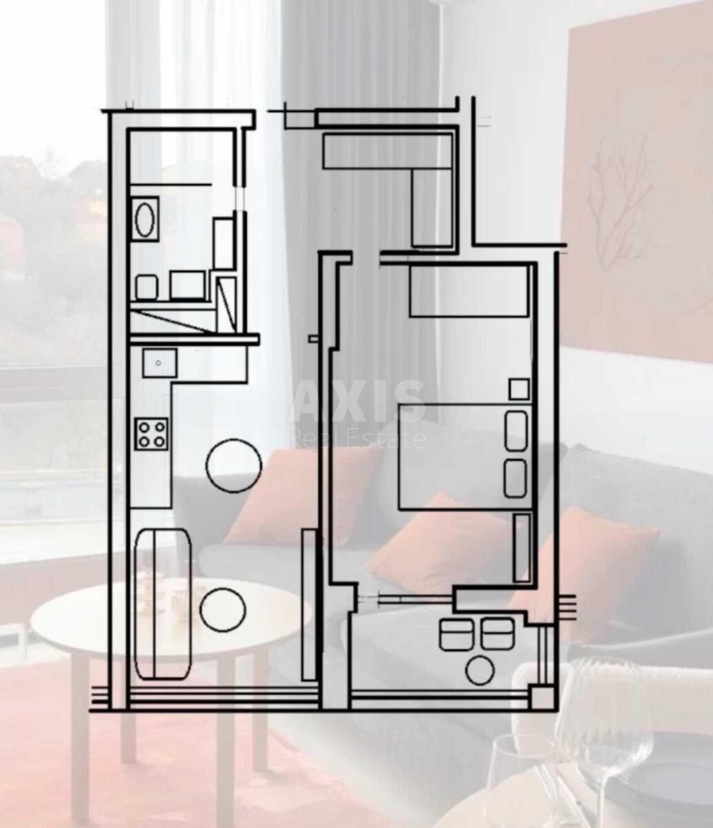 1k apartment vul. Mokra 8Б6411618