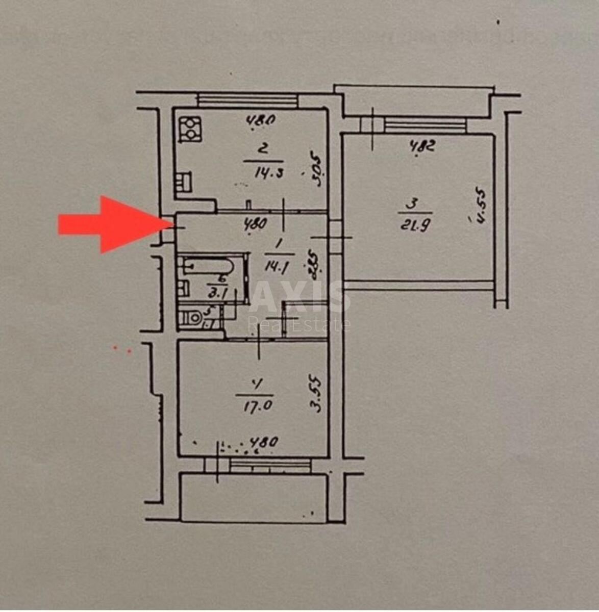 2k apartment vul. Grushevs'kogo Myhajla 34А7