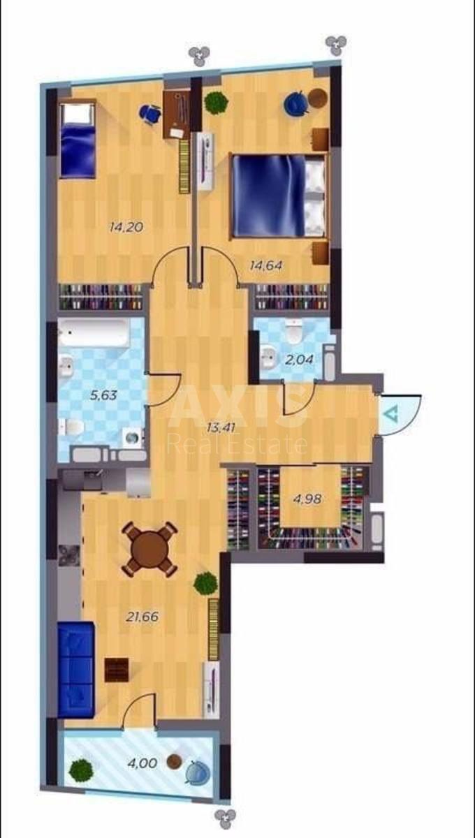 2k apartment vul. Sholudenka 305