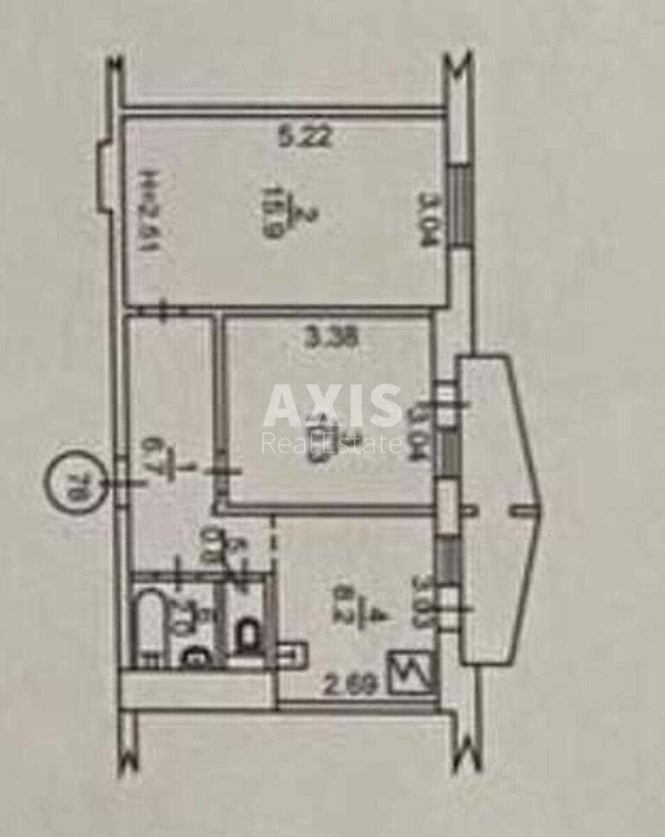 2к квартира ул. Героев Днепра 38Г530438