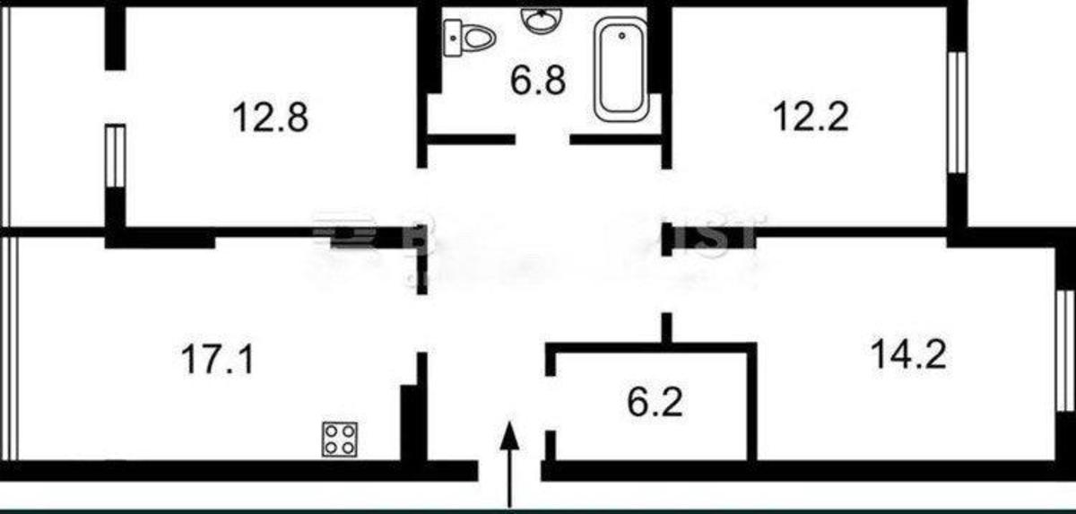 3k apartment vul. Kahovs'ka 6011
