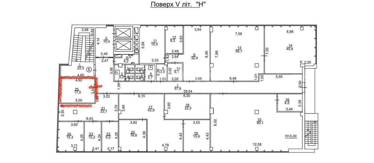 Офис ул. Товарная 1, 17м23