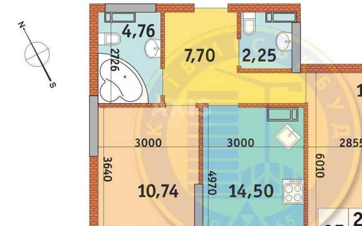 2k apartment vul. Prychal'na 110