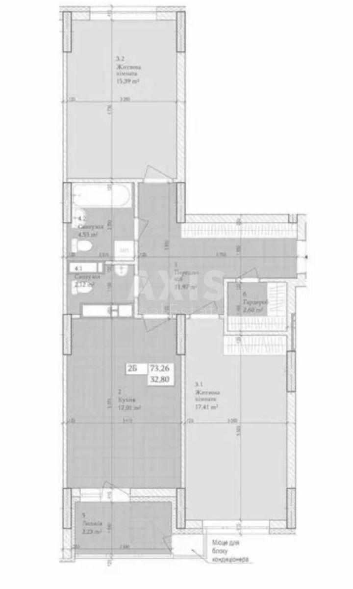 2k apartment vul. Sosjury Volodymyra 65