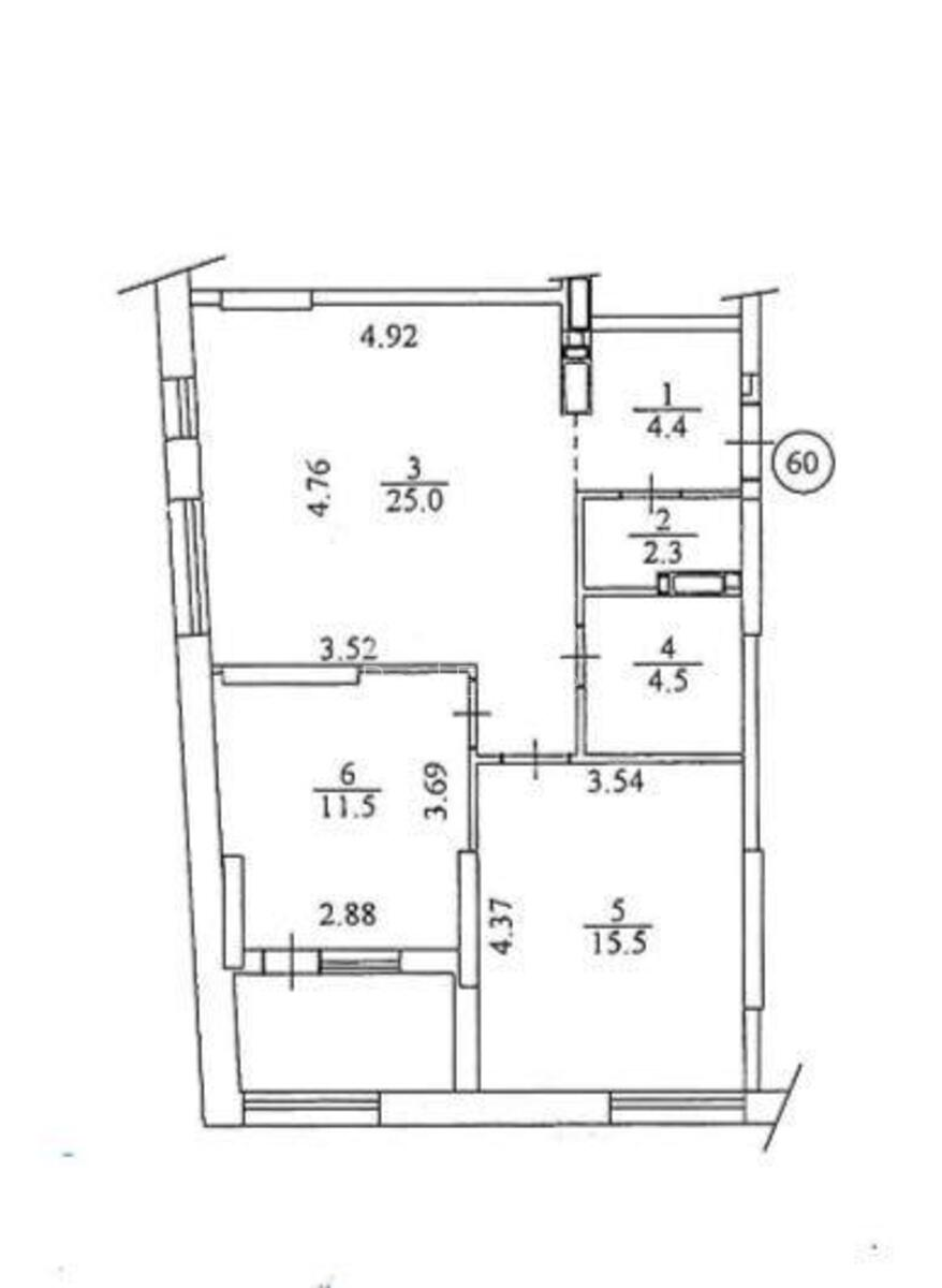 2k apartment shose Naddniprjans'ke 2А5807610