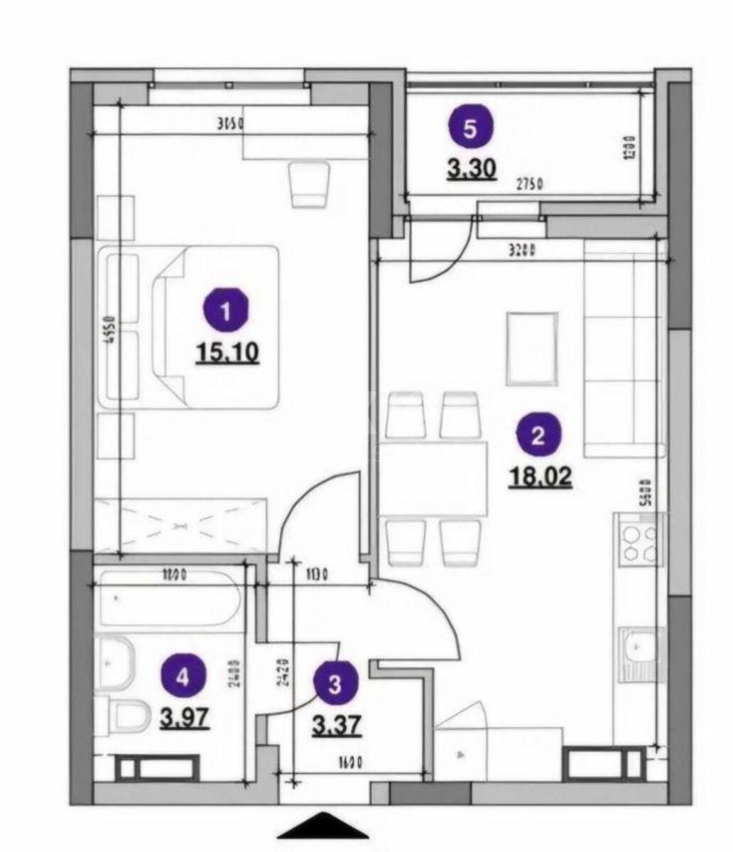 1k apartment pr-t Povitroflots'kyj 56564579