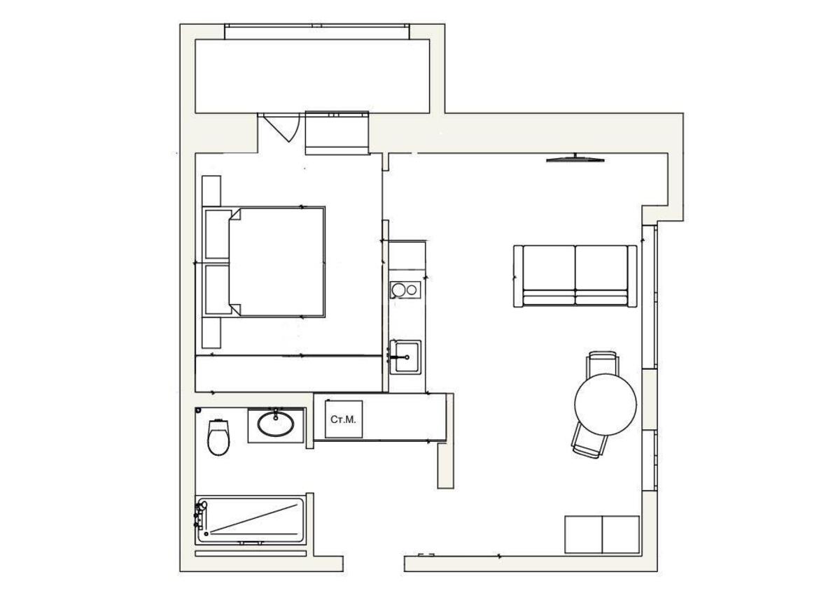 1k apartment pr-t Moskovs'kyj 2Д0