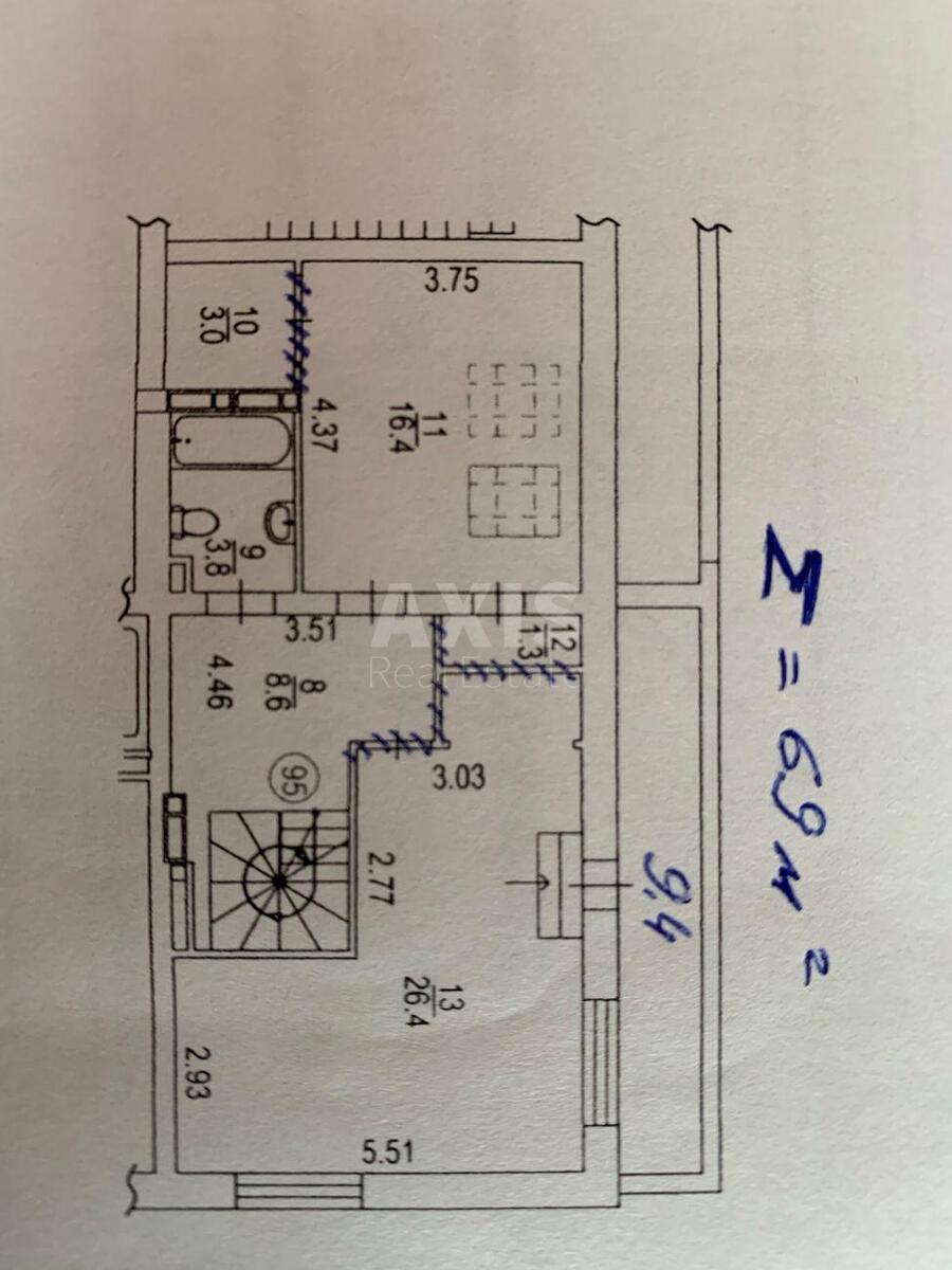 Office vul. Myhajla Maksymovycha 24, 155m29