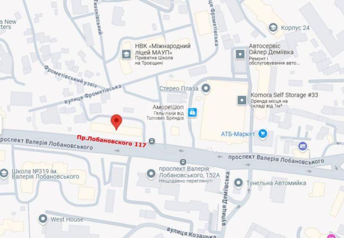 Объект торговли пр-т Лобановского 117, 72м21