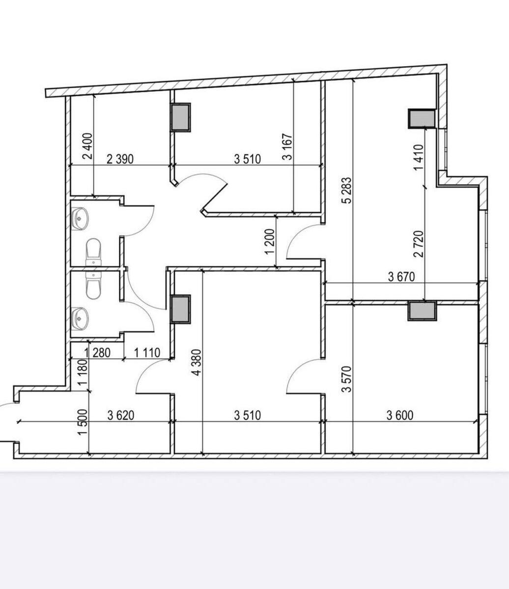 Office vul. Glybochyc'ka 40, 84m212