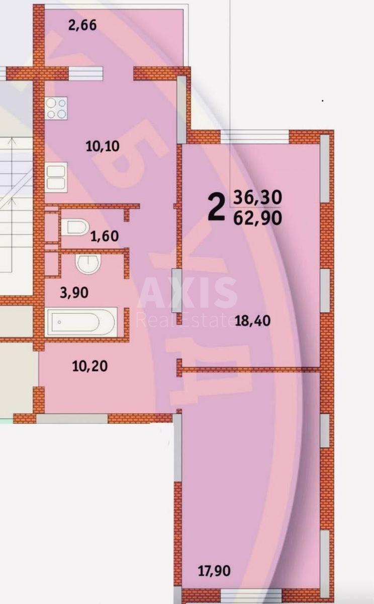 2k apartment vul. Danchenka Sergija 34А6