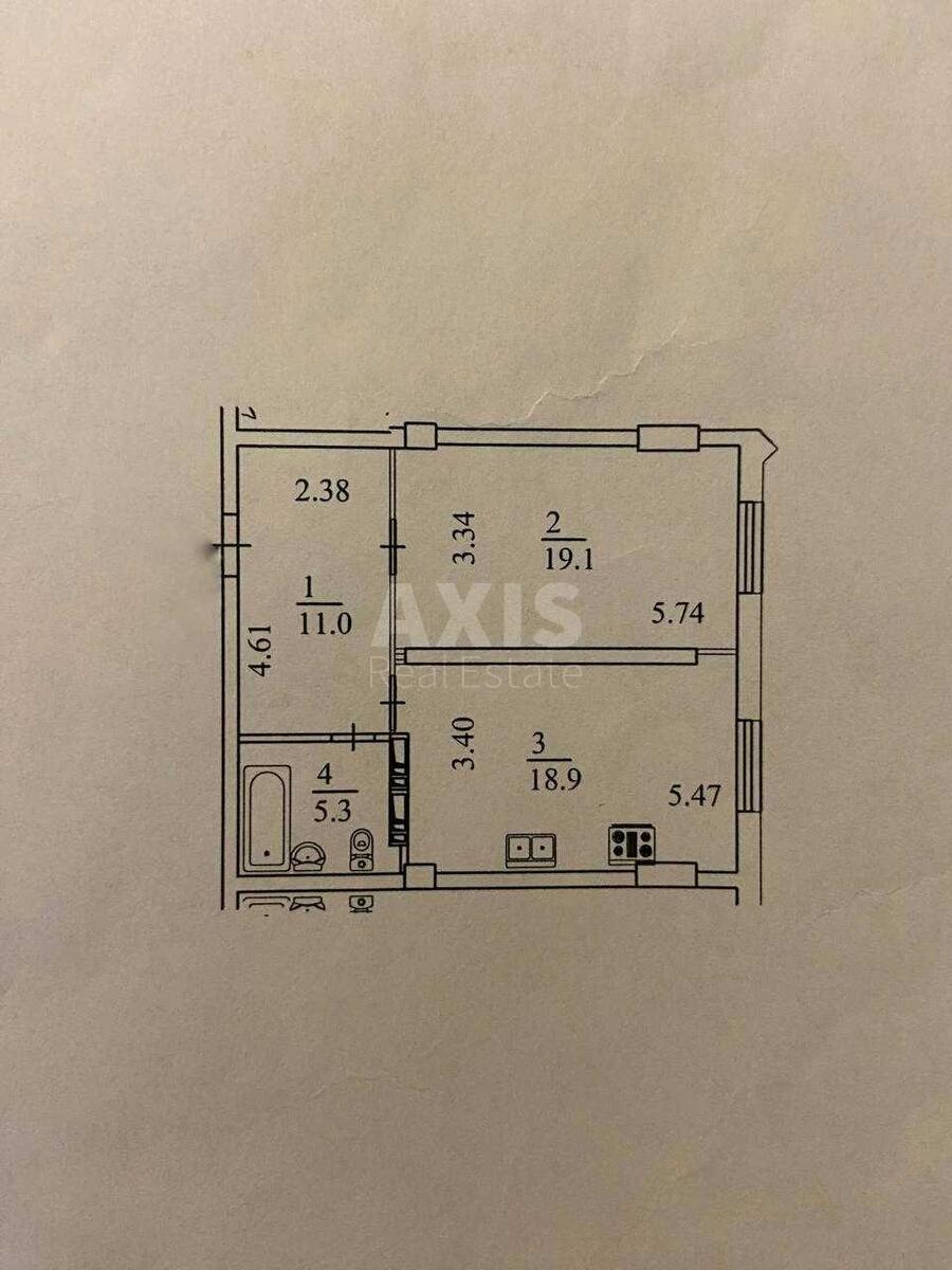 1k apartment vul. Poltavs'ka 1011