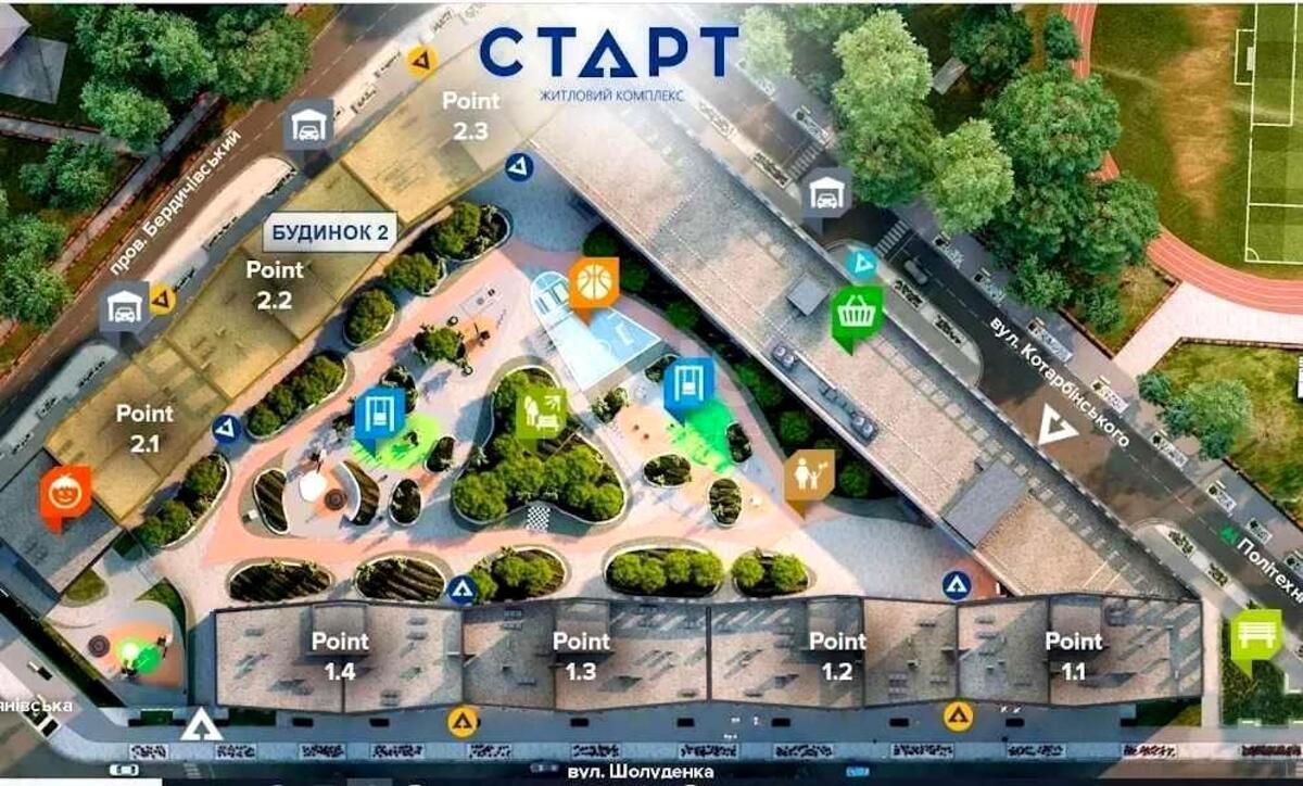 3k apartment vul. Kravchenka Mykoly 24595221