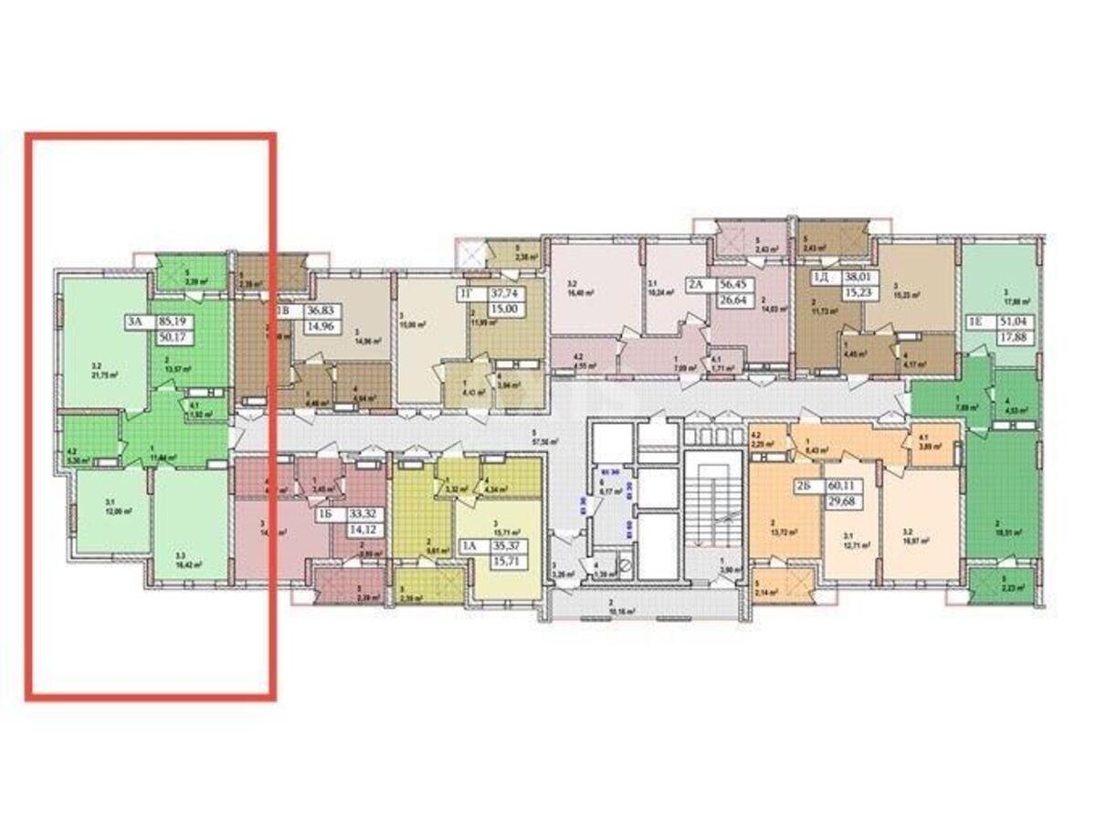 3k apartment vul. Sosjury Volodymyra 6629521