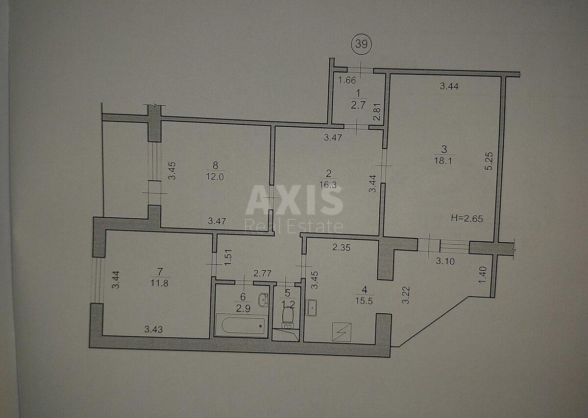 3k apartment vul. Lavruhina Mykoly 1115