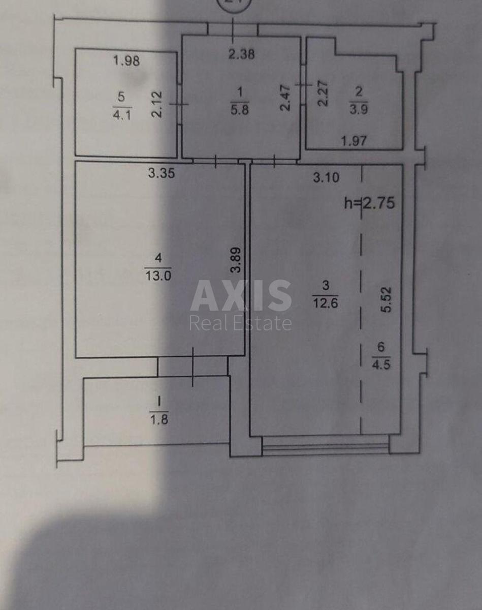1k apartment vul. Ushyns'kogo 14А3
