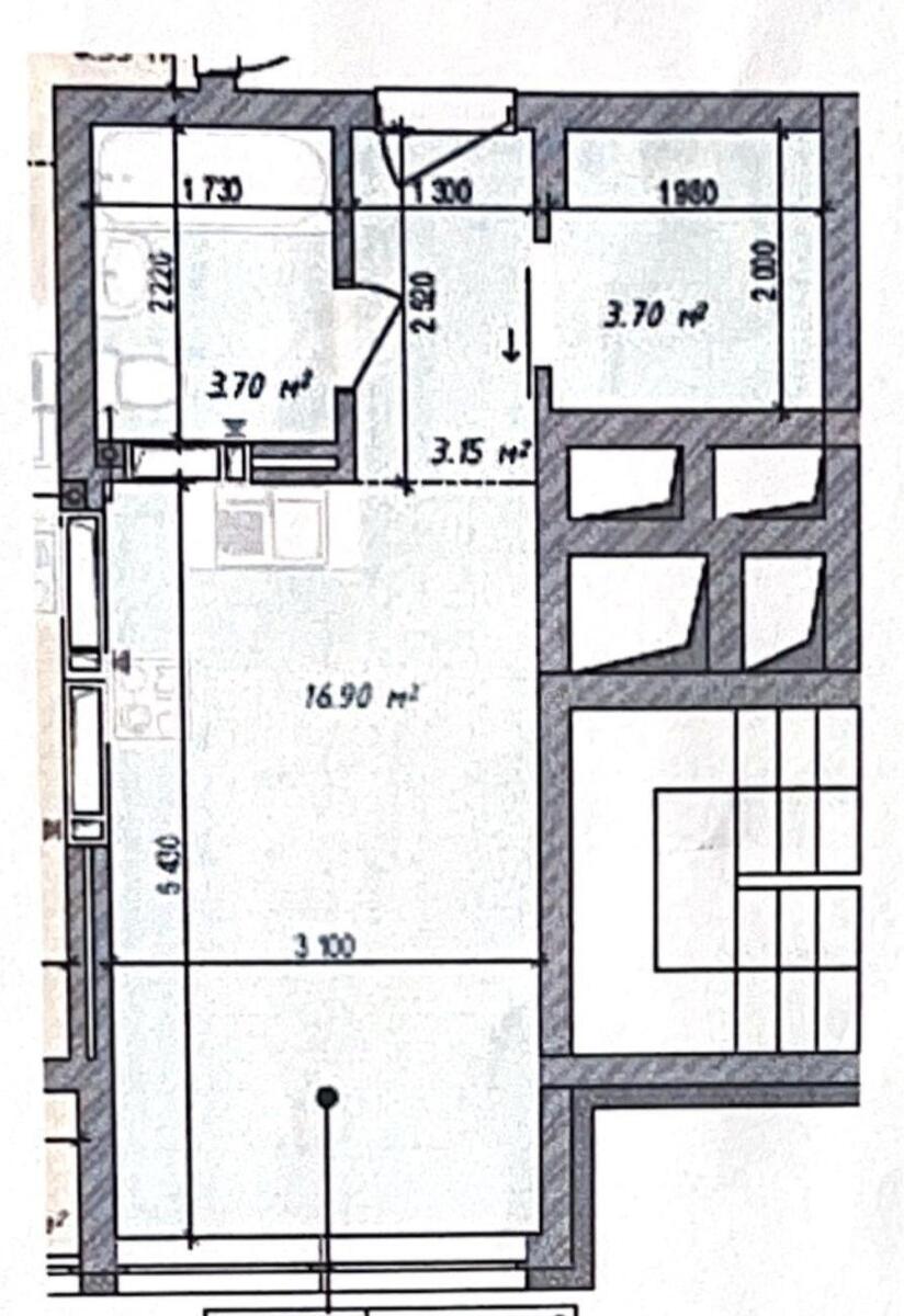 1k apartment vul. Rybalka Marshala 5А5