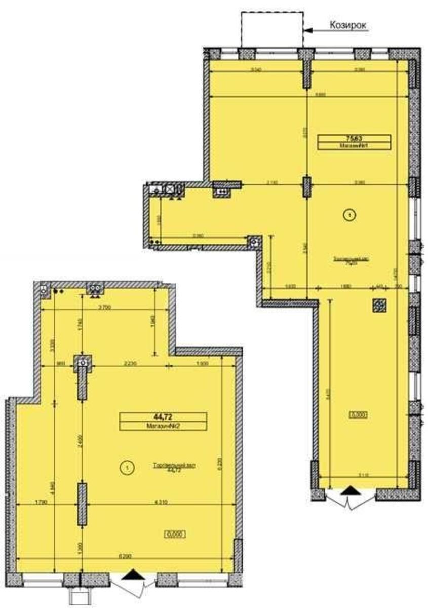 Trade object vul. Berezneva 12, 119m2589211