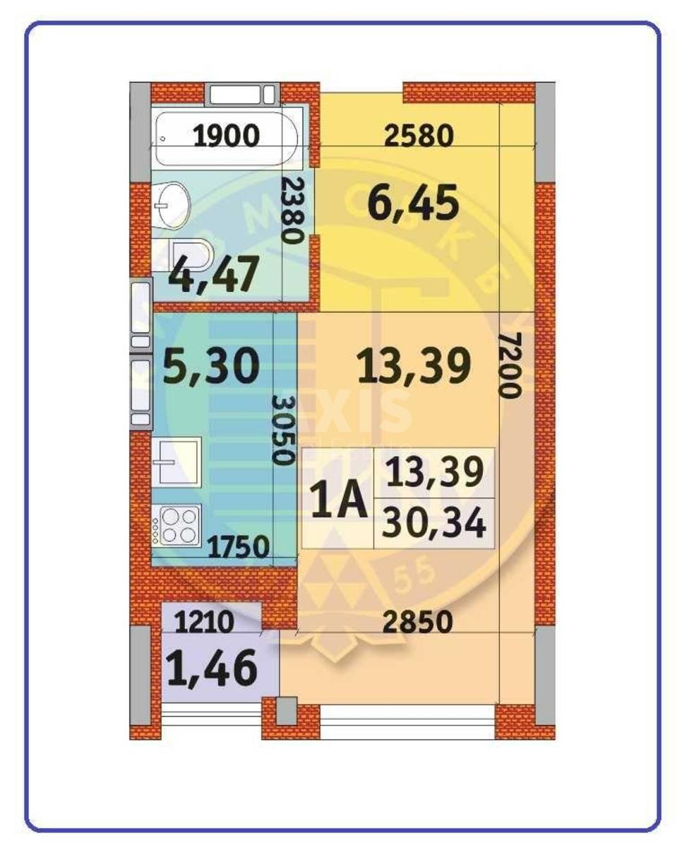 1k apartment vul. Kvitky Cisyk 323