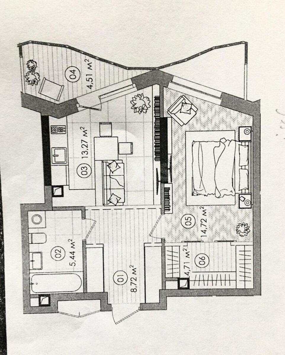 1k apartment vul. Degtjarivs'ka 17515900