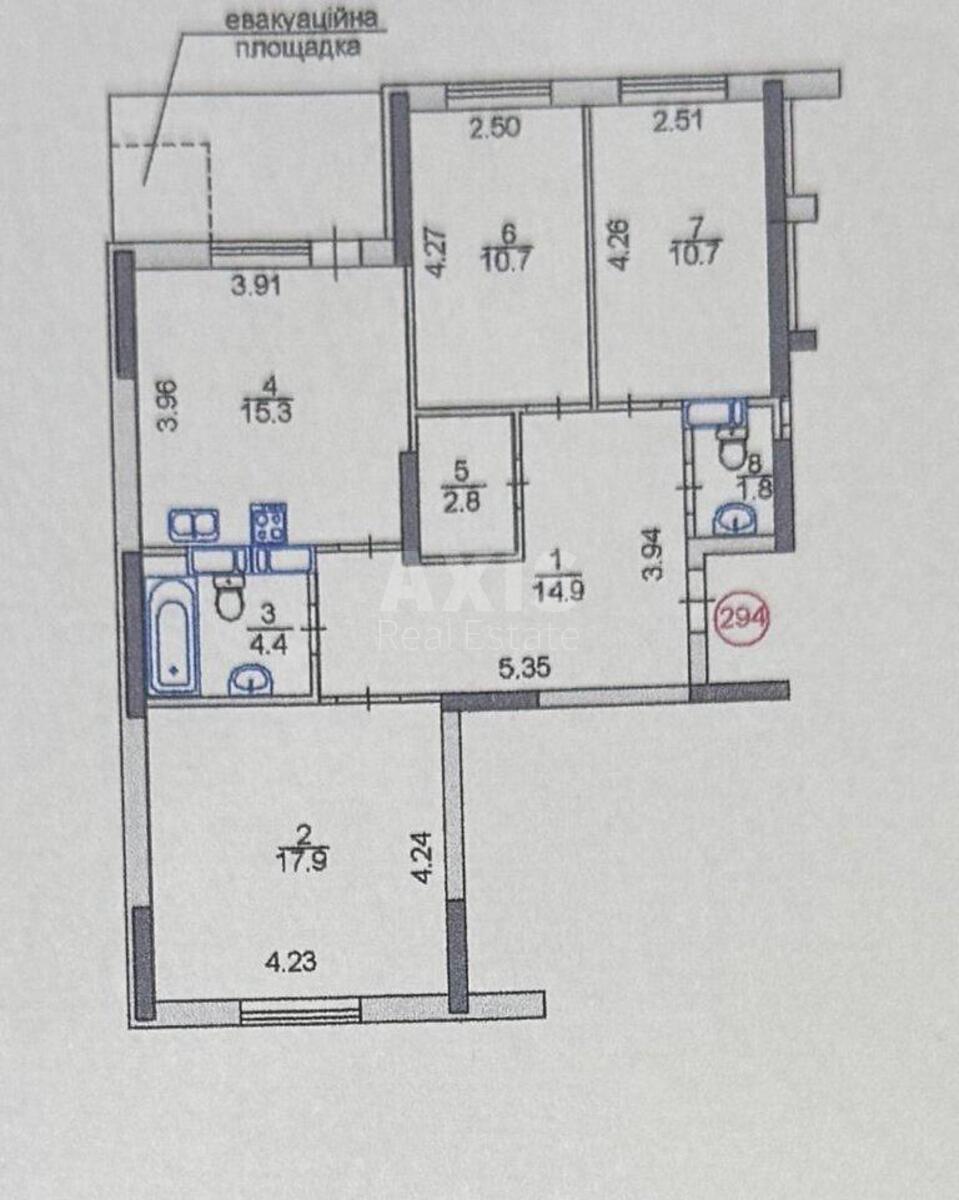 3k apartment vul. Danchenka Sergija 328