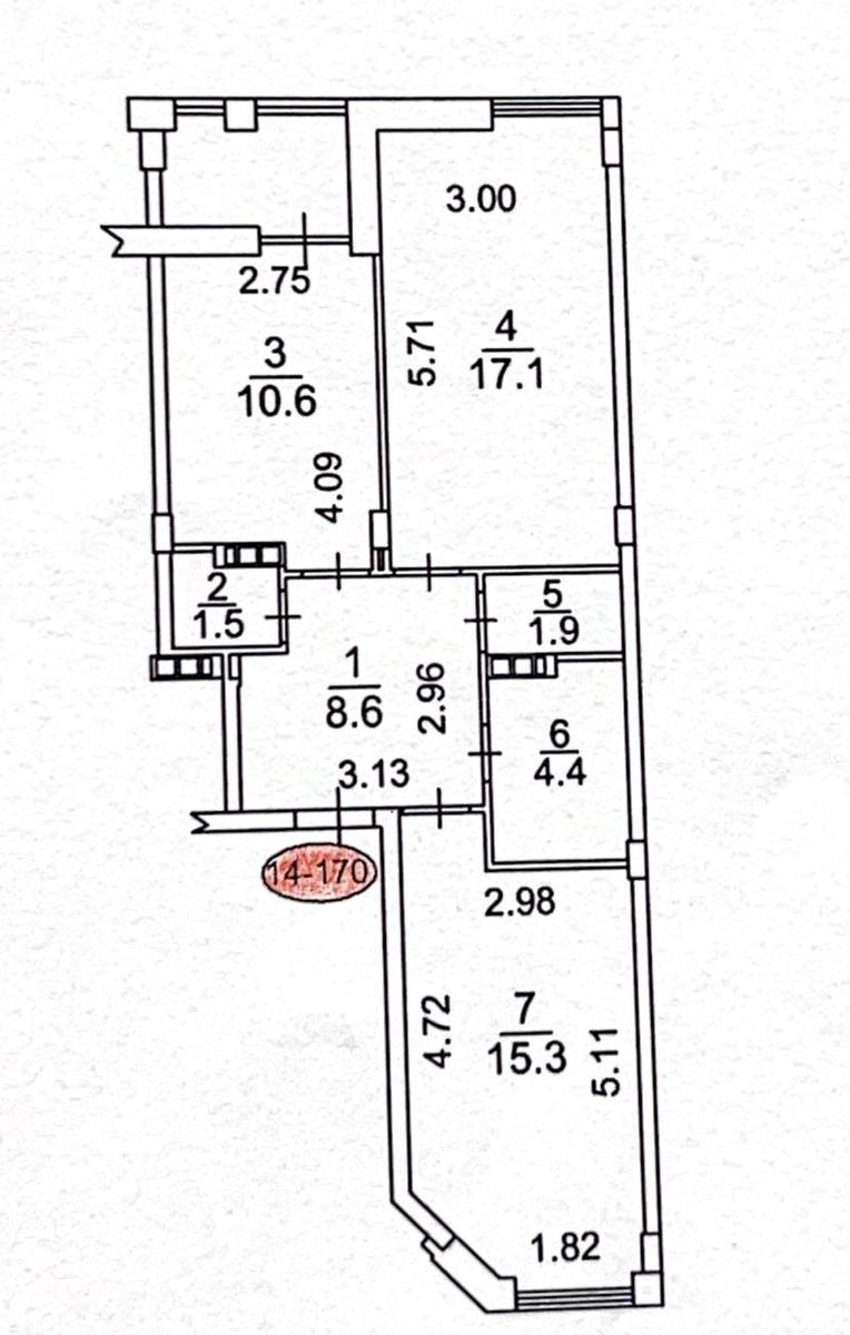 2к квартира ул. Регенераторная 46