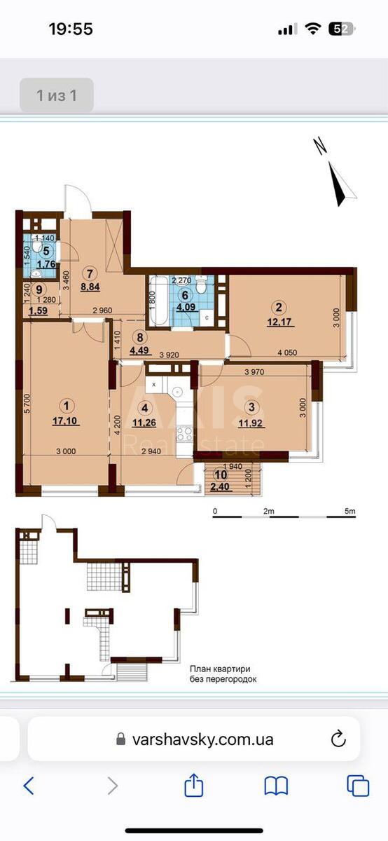 3k apartment pr-t Pravdy 45Б4