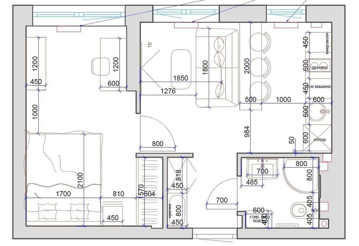 1k apartment vul. Saljutna 2Б6096213