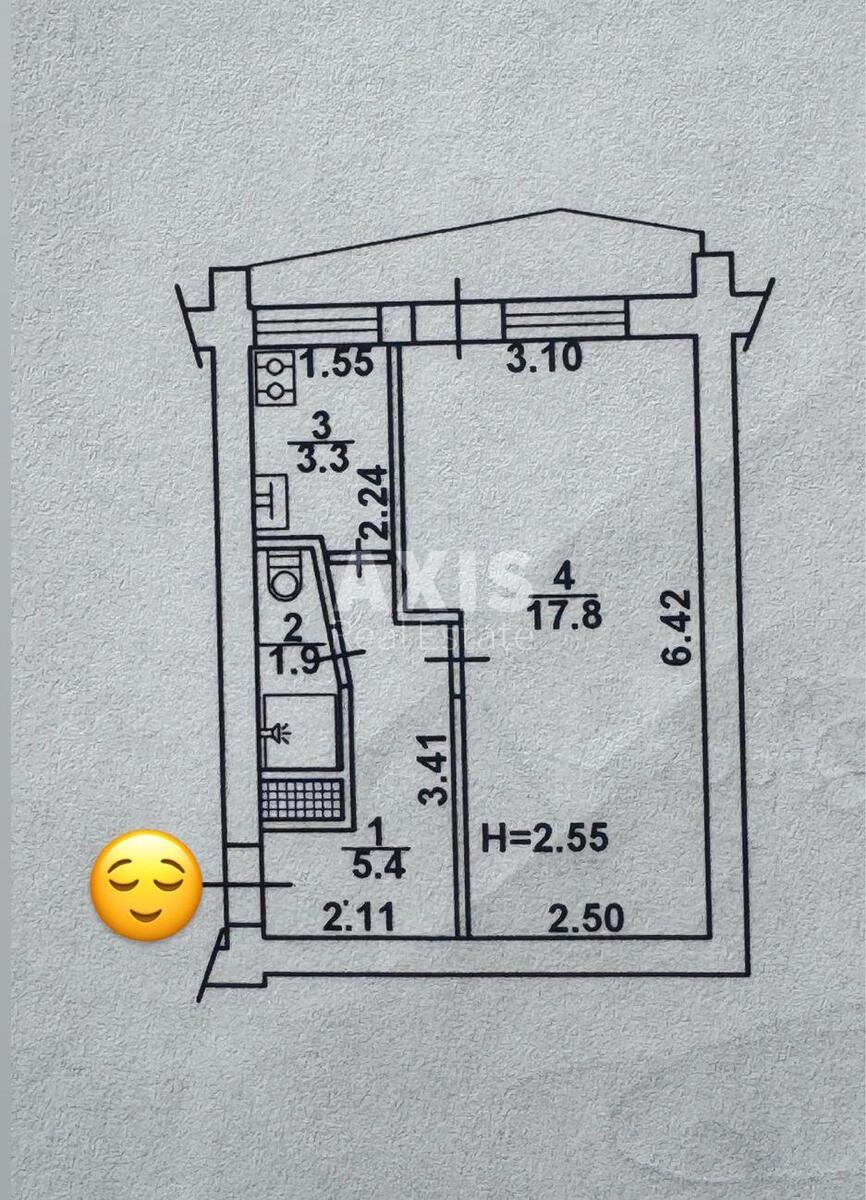 1k apartment vul. Nyzhn'ojurkivs'ka 136