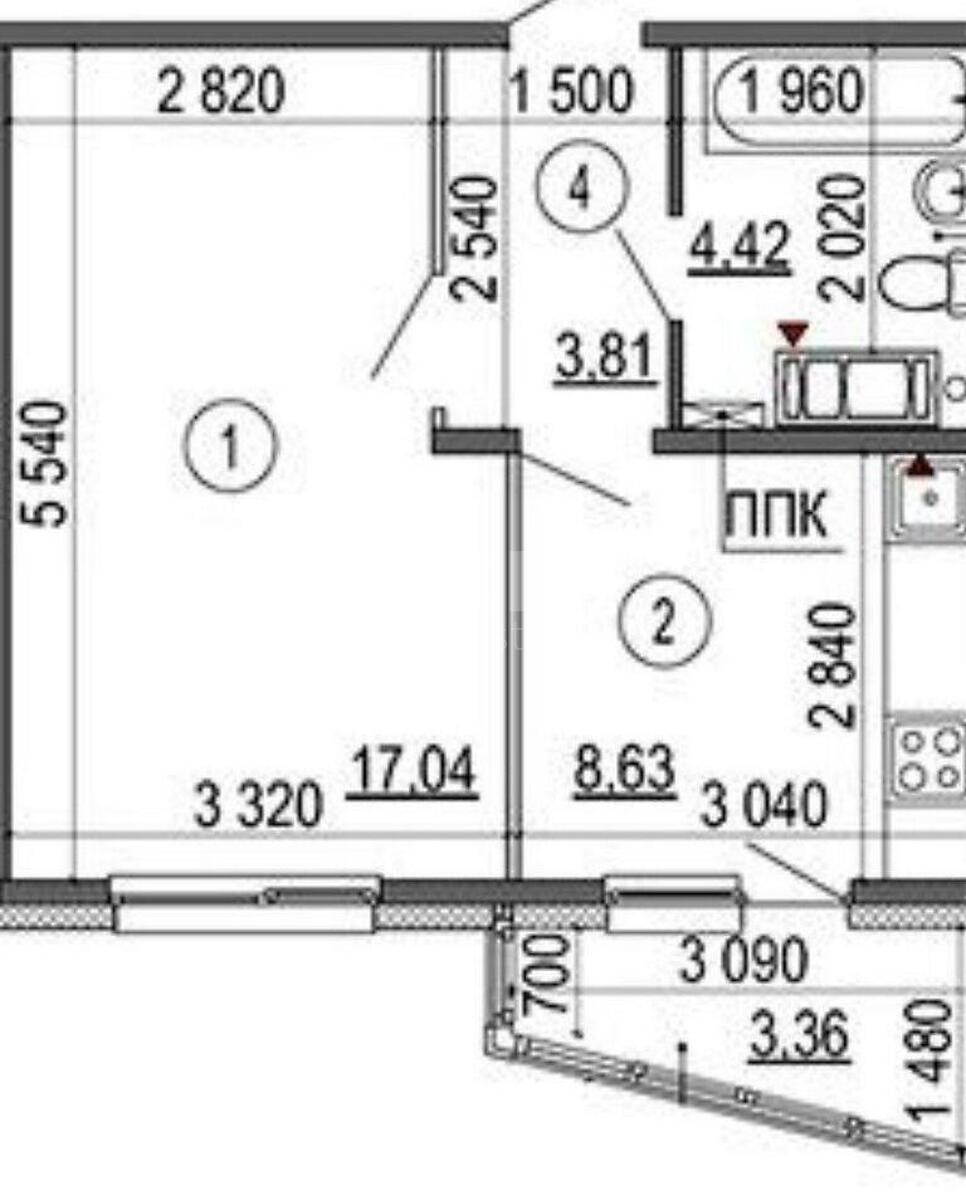 1k apartment vul. Vyshnjakivs'ka 26211411