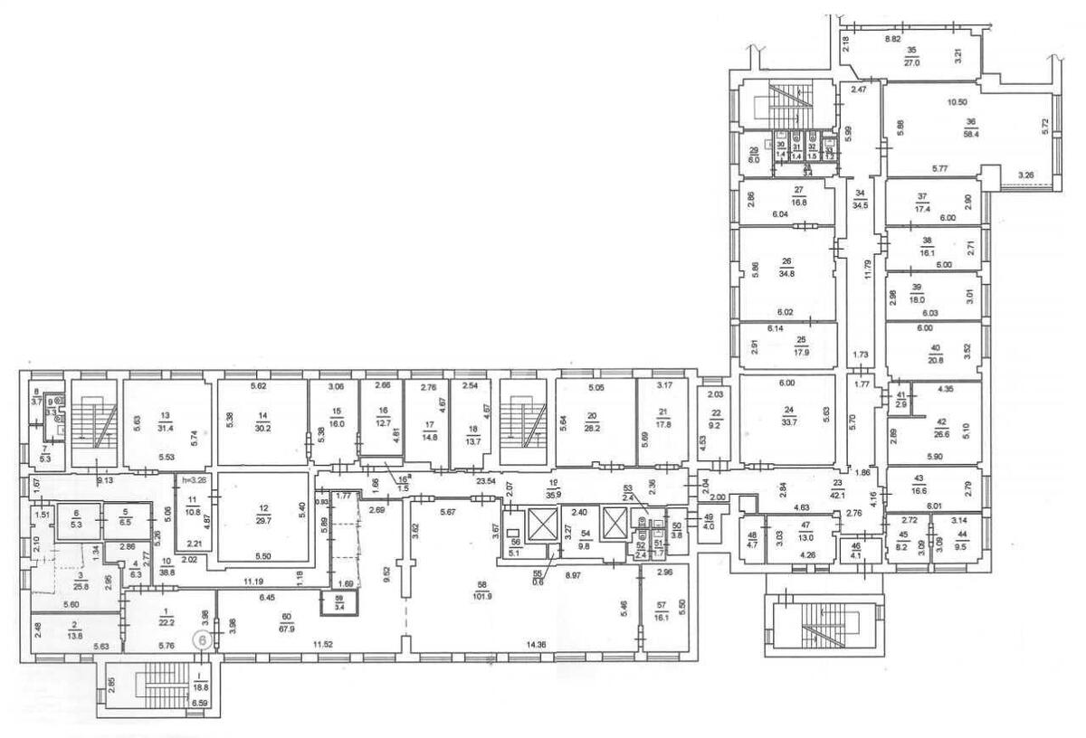 Office vul. Dmytrivs'ka 18/24, 1071m25973810