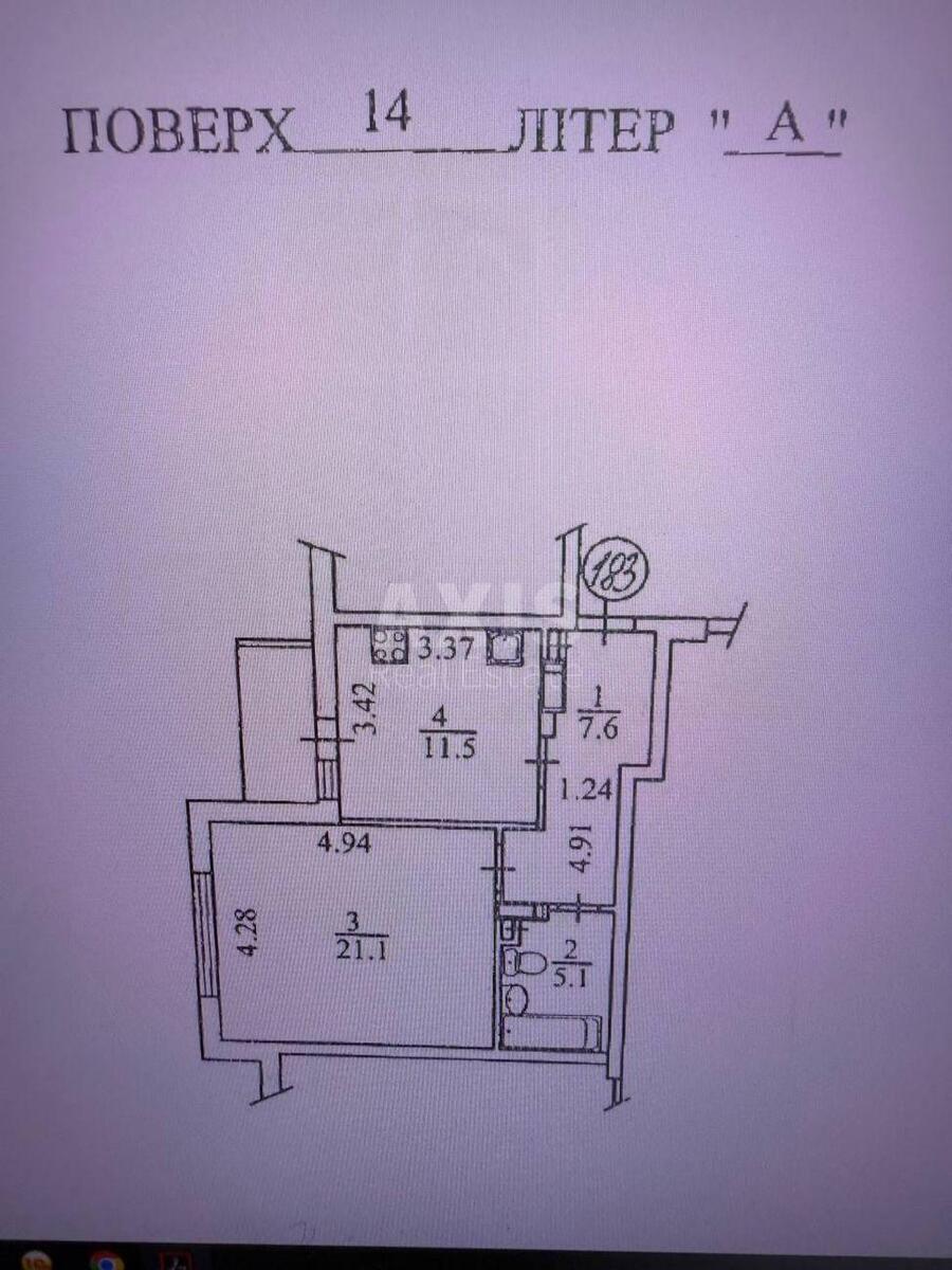 1k apartment vul. Chervonopil's'ka 2Г595446