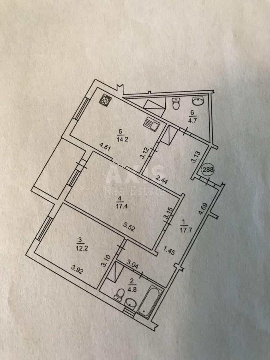 2k apartment pr-t Grygorenka Petra 1211