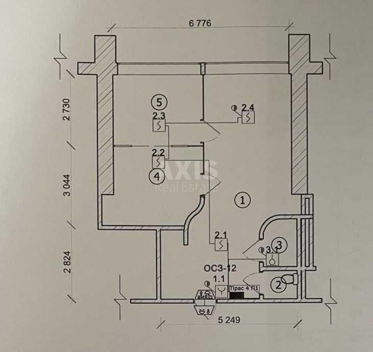 Office uzv. Klovs'kyj 7А, 56m26250612