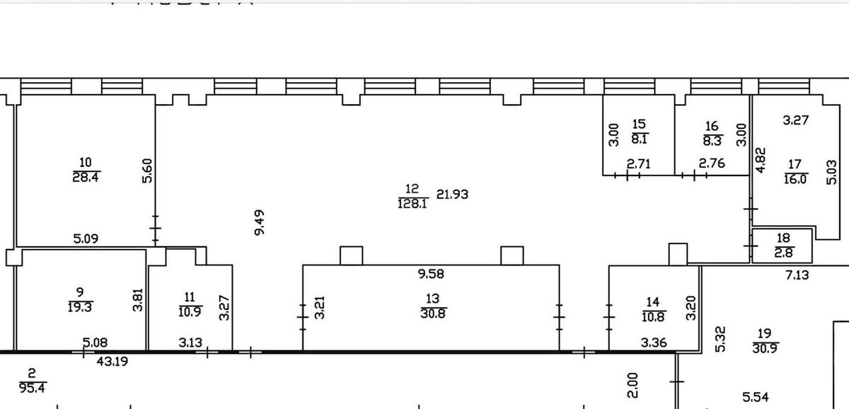 Office vul. Bul'varno-Kudrjavs'ka 33Б, 263m25810311