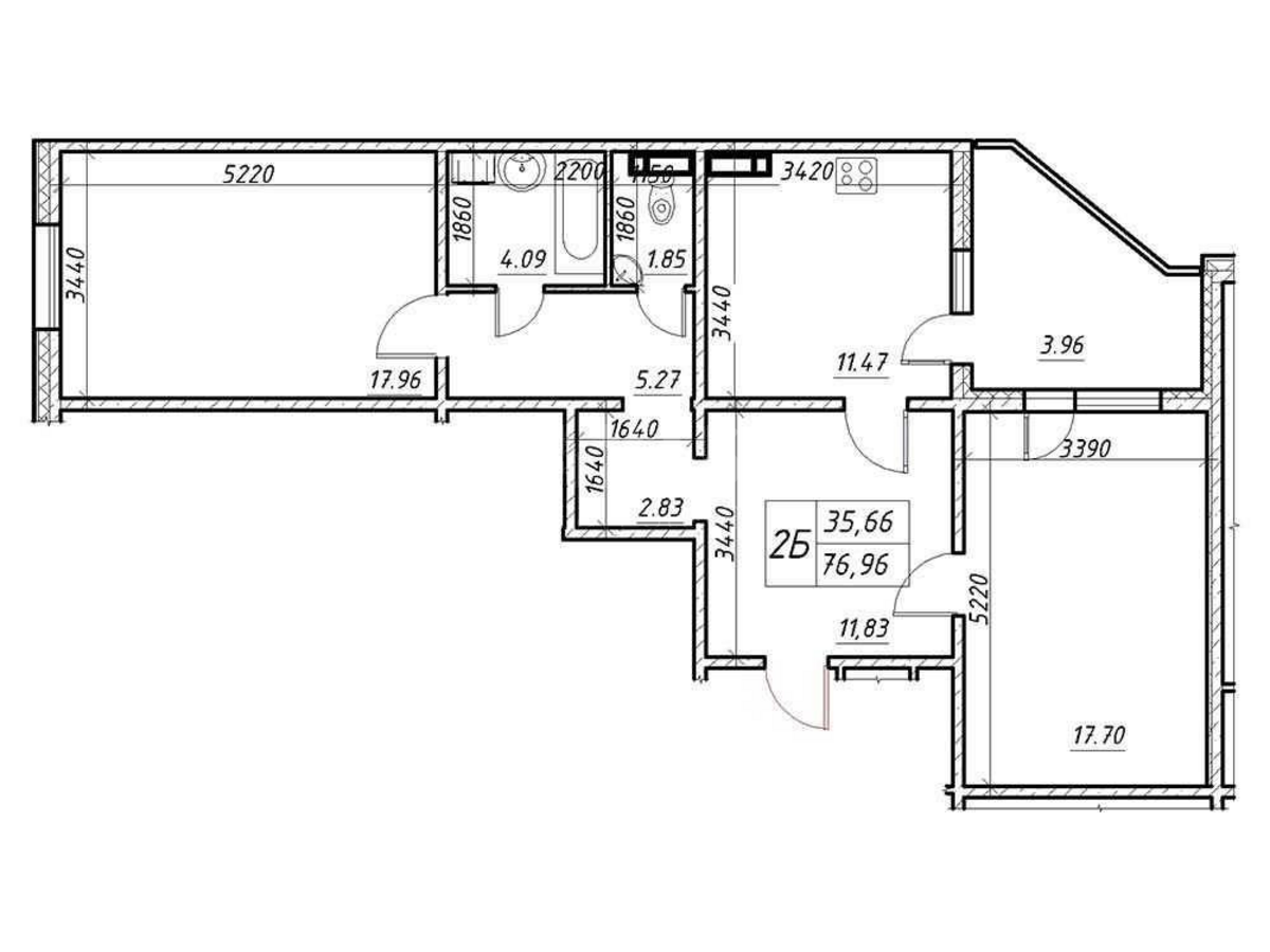 2k apartment vul. Konopljans'ka 226