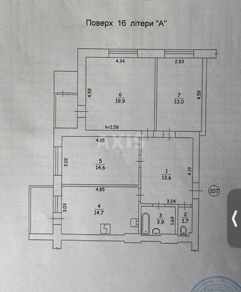 3k apartment vul. Boryspil's'ka 23А5651311