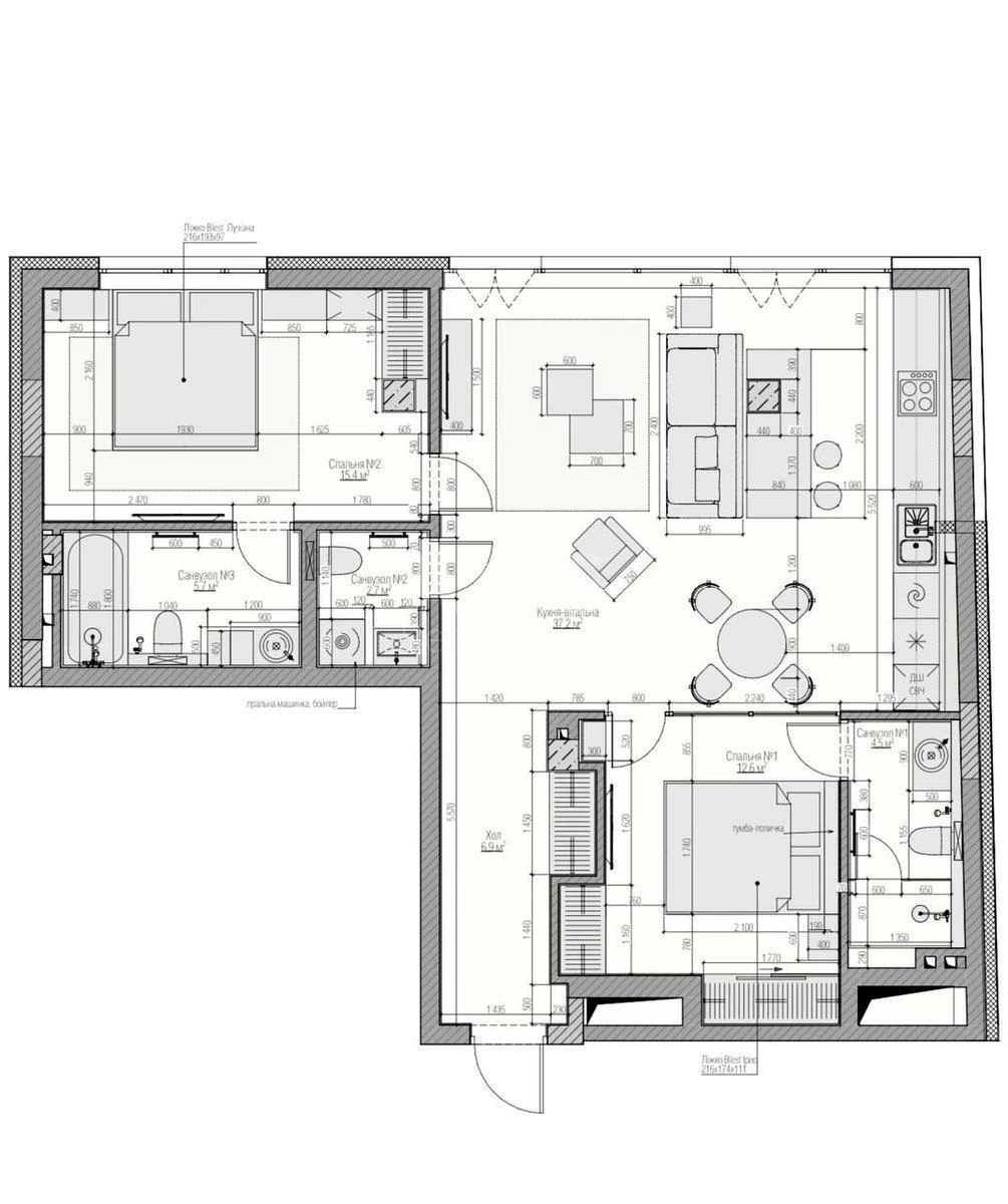 3k apartment vul. Sagajdachnogo Petra 18633222
