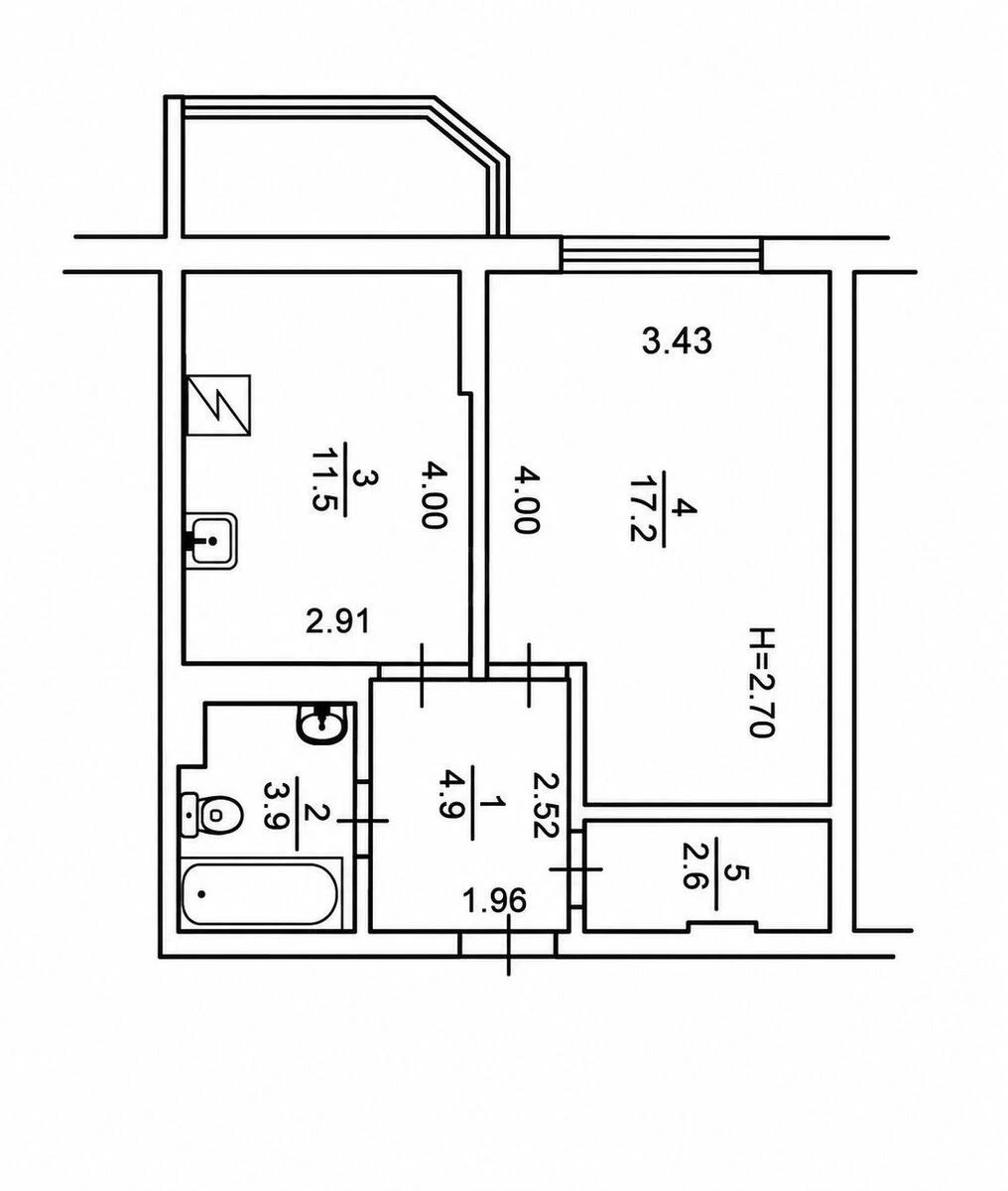 1k apartment vul. Chavdar Jelyzavety 77142310