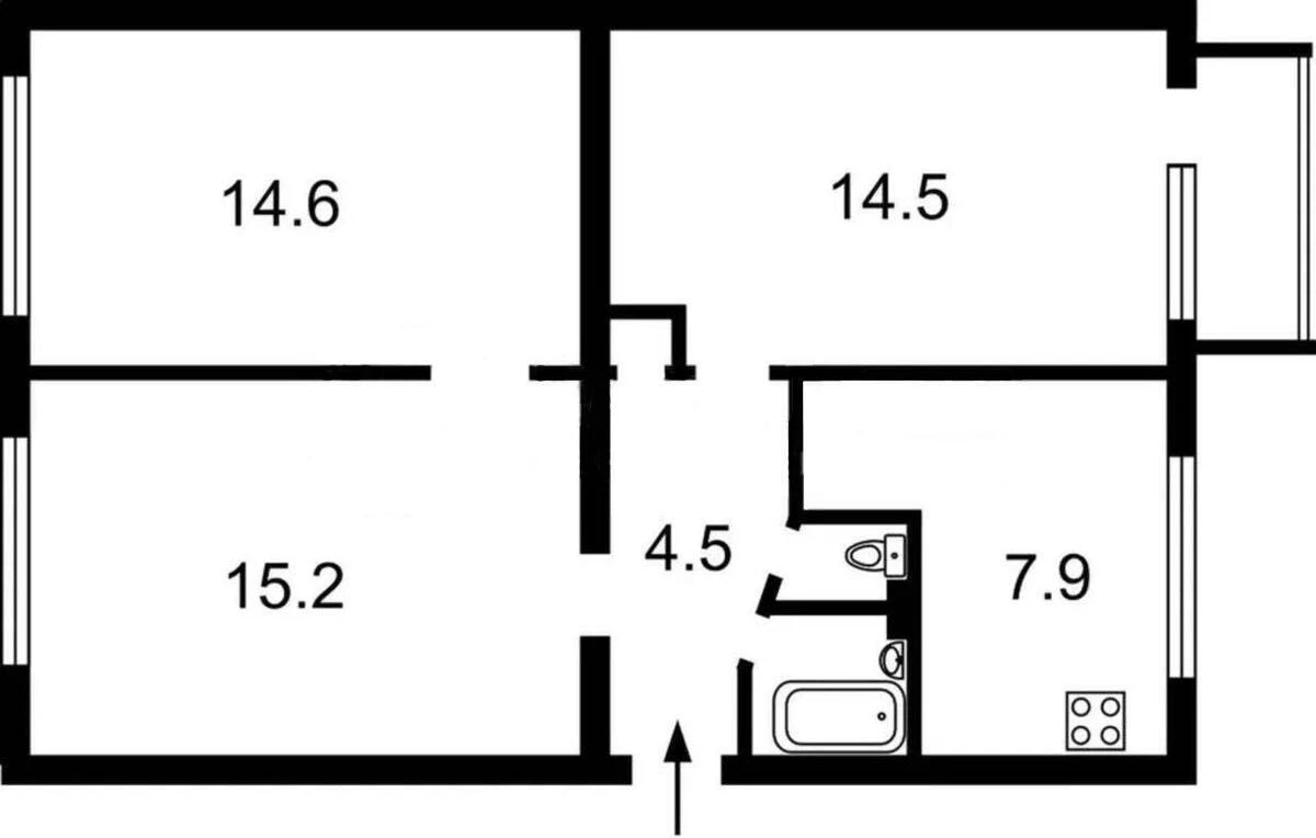 3k apartment vul. Solom'jans'ka 196638210