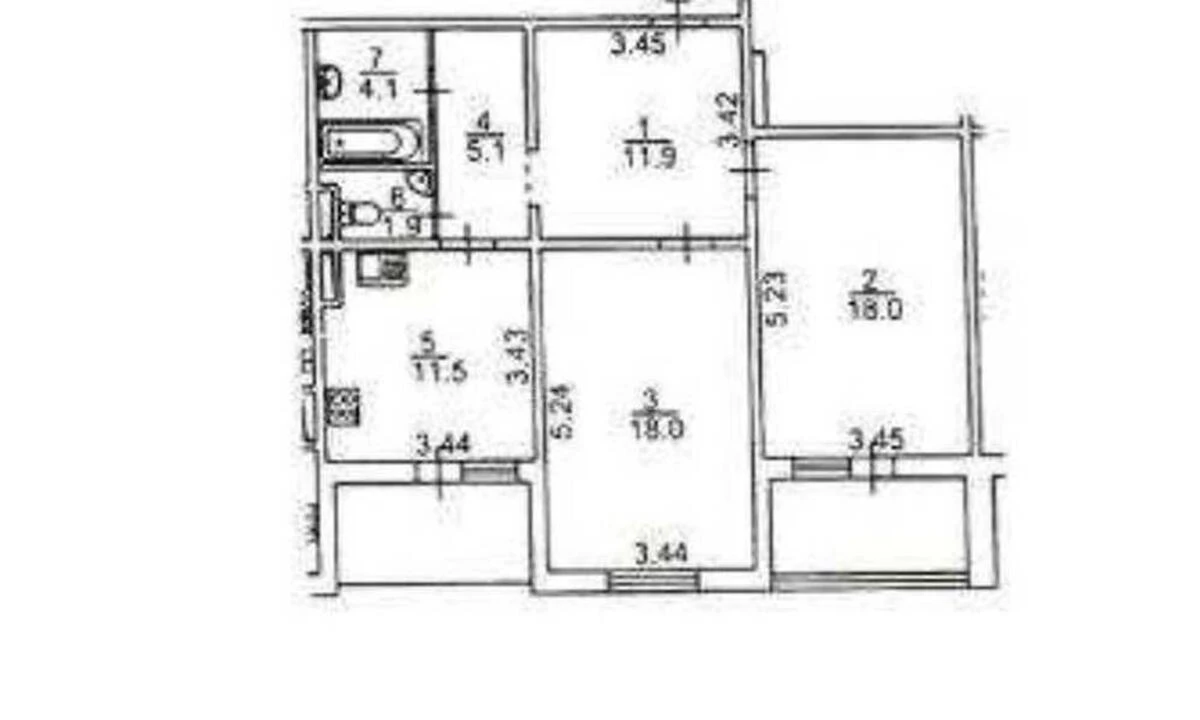 2k apartment vul. Zakrevs'kogo Mykoly 95Б6238914