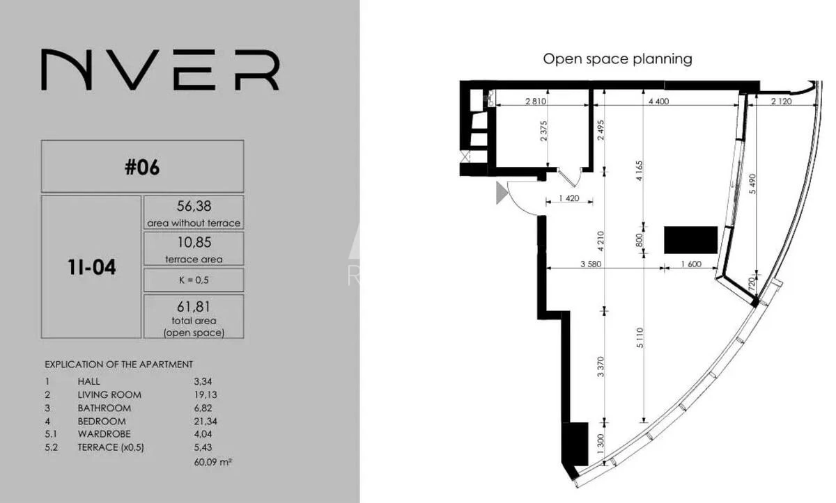 1k apartment bul. Lesi Ukrai'nky 9635120