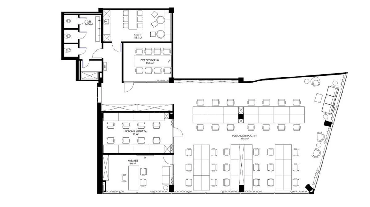 Office vul. Knyaziv Ostrozkykh 31/33, 234m26749114