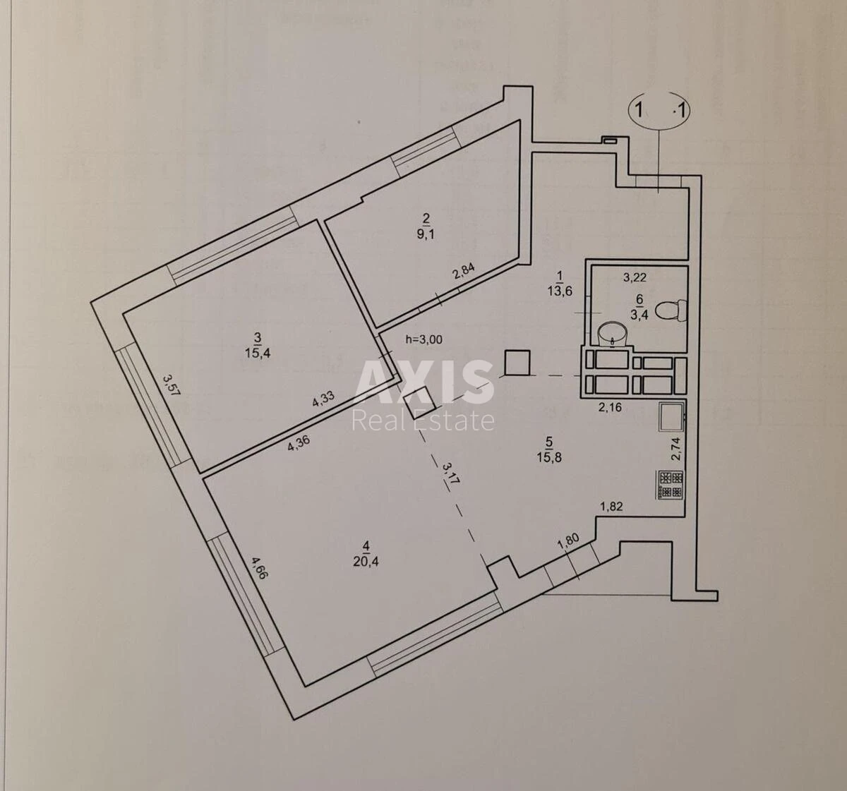 3k apartment vul. Mykhayla Boychuka 41585668