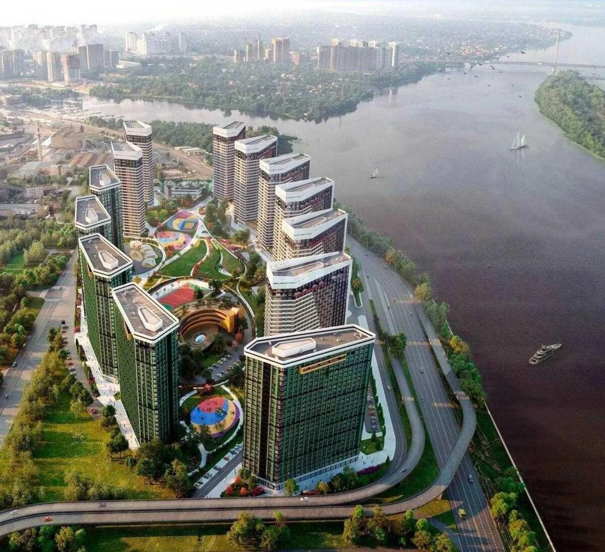 3k apartment nab. Dniprovs'ka 15606303