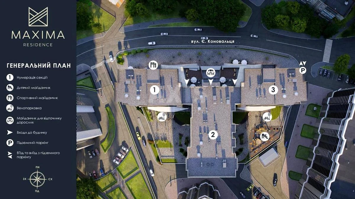 Office vul. Jevgena Konoval'cja 30, 163m2622584