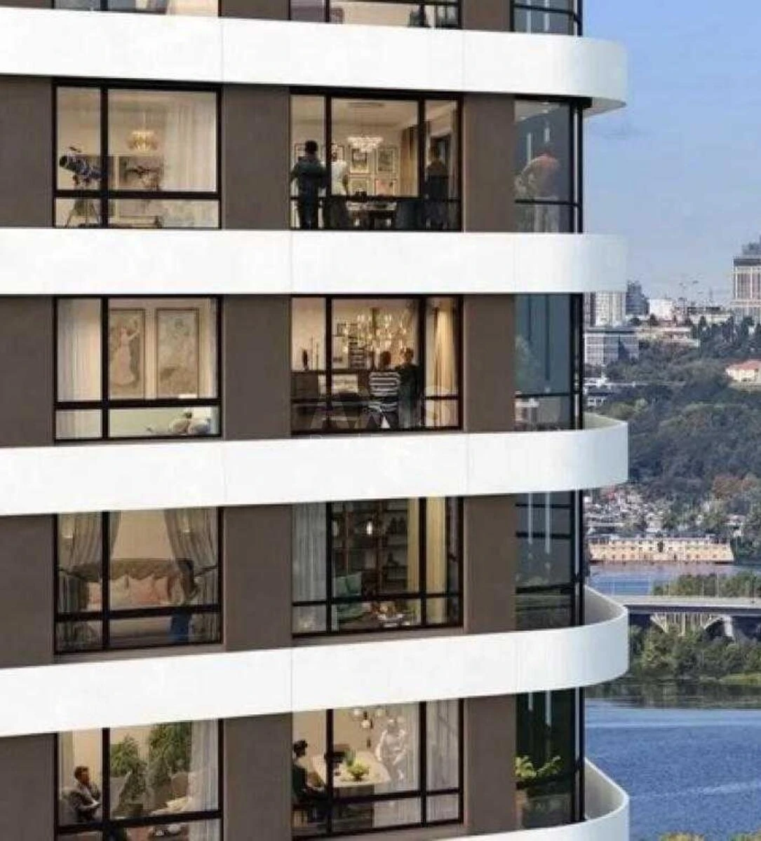 2k apartment nab. Dniprovs'ka 15К606311